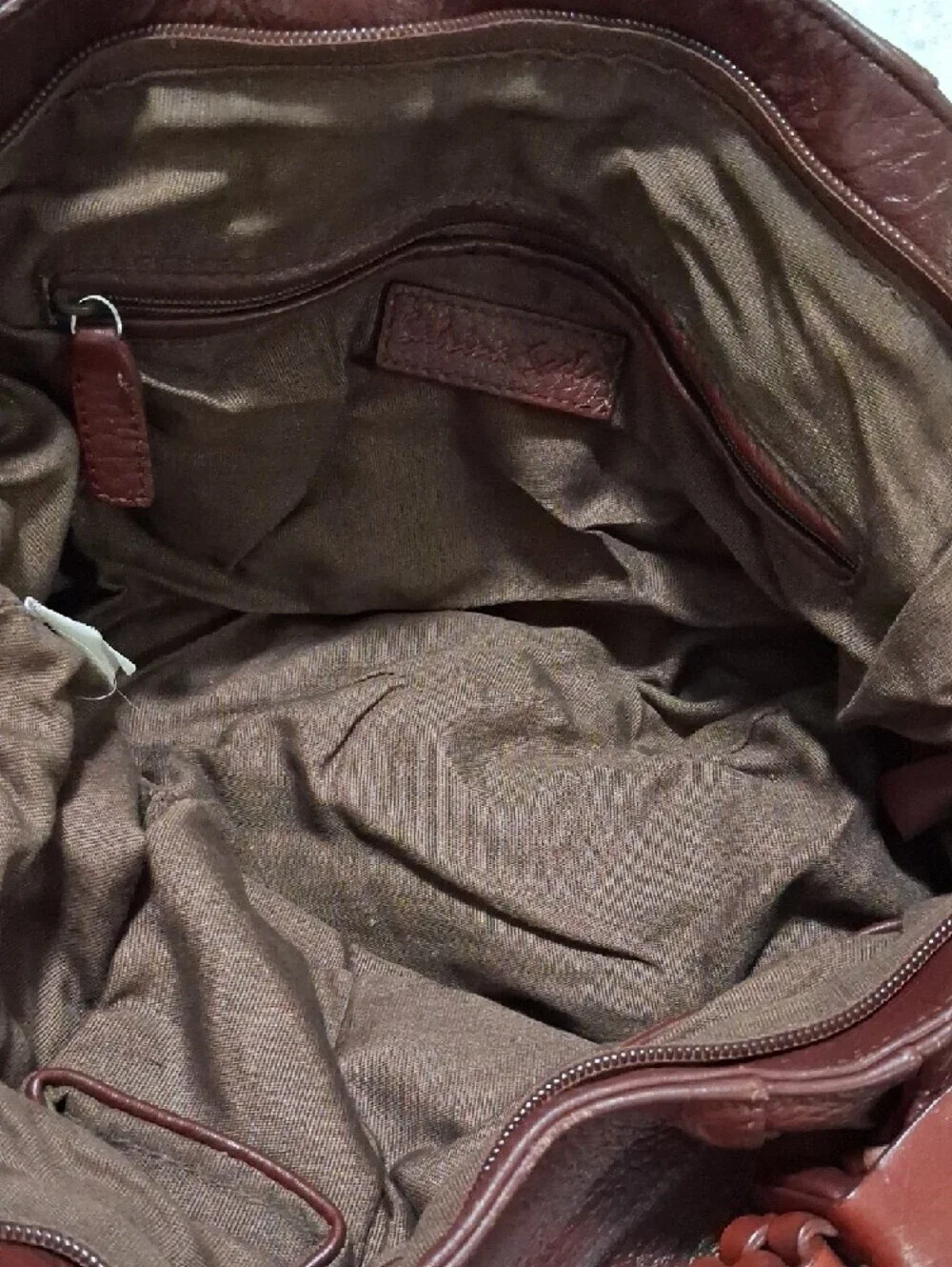 Everyday Woven-Handle Tote in Rich Chestnut Brown